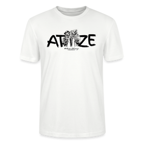 Berlin T-Shirt in Weiß mit 'Atze' Schriftzug und zwei gezeichneten Bären als Berliner Atzen, ideales Freundschafts-Shirt für Kumpels