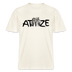 naturweisses, locker geschnittenes Unisex T-Shirt mit großem schwarzen Schriftzug „ATZE“, bei dem zwischen dem Buchstaben T und Z eine Illustration von zwei cartoonartigen Bären im Hoodie und Cap sitzt; die Bären stehen eng beieinander, legen den Arm umeinander und zeigen kumpelhaft nach vorn, darunter der Text „Berliner Schnauze – FINDICKJUT“, Symbol für Freundschaft, Besties und Brüder im Berliner Style.