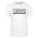 Weißes Berlin Shirt mit schwarzem, grossen „Dit is so!“ Schriftzug in auffälliger Bubble-Schrift auf der Vorderseite.