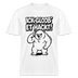 weisses Unisex Berlin Shirt mit schwarzem Print Berliner Spruch „ICK GLOOB ET HACKT“ und Berliner Bären, der sich ungläubig an den Kopf tippt