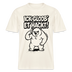 naturweisses Unisex Berlin Shirt mit schwarzem Print Berliner Spruch „ICK GLOOB ET HACKT“ und Berliner Bären, der sich ungläubig an den Kopf tippt