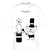 Weißes Oversized Berlin Shirt „OHNE WORTE“ mit gezeichnetem Bären als Zauberer und Mittelfinger, der aus einem Zauberhut erscheint.