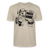 Beiges  Berlin T-Shirt mit MACH HINNE Schriftzug, Berliner Bär, Fernsehturm und Berlin Skyline