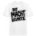 weisses Relaxed Fit Unisex Bio‑T‑Shirt, Berlin Shirt mit Spruch „DIT MACHT URST LUNTE“ (berliner schnauze), schwarzer Statement‑Print im Comic-Style