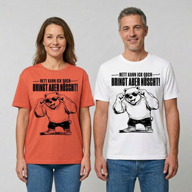 NETT KANN ICK OOCH-RELAXED FIT Unisex Organic T-Shirt - 0