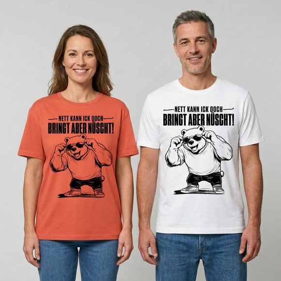 NETT KANN ICK OOCH-RELAXED FIT Unisex Organic T-Shirt