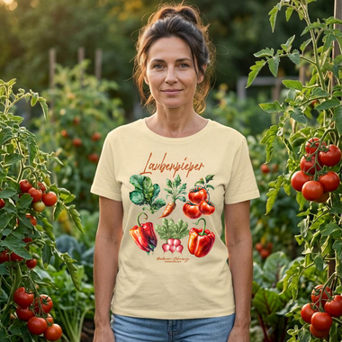 LAUBENPIEPER-Rundhals Frauen Bio-T-Shirt