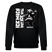 Schwarzer Sweater mit schwarz/weißem Bärenmotiv mit erhobenem Mittelfinger und Text in Großbuchstaben„Ick mach wat ick will“, Berliner-Schnauze-Design von FINDICKJUT