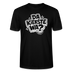 schwarzes Berlin Shirt-Unisex Bio-mit weissem Print „DA KIEKSTE WA?“ in fetter Comic-Schrift – eingesetzte Ärmel, Ripp-Nacken, perfekt für Berliner Streetwear.