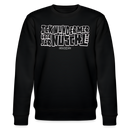 weiss umrandeter Print-Berliner Spruch-ICK WUNDER MIR ÜBER JAR NÜSCHT MEHR- schwarzer unisex Sweater-100& Bio Baumwolle