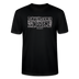 Berliner Spruch-weiss umrandete Buchstaben-ICK WUNDER MIR ÜBER JAR NÜSCHT MEHR-Unisex T-Shirt BIO - Schwarz