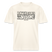 schwarz gerahmter Brustprint mit dem Berliner Spruch "ICK WUNDER MIR ÜBER JAR NÜSCHT MEHR"- naturweisses Shirt aus 100% Bio Baumwolle