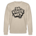 Berliner Spruch in schwarzem Comic-Style-Print auf beige farbenen Bio Sweater Unisex „DA KIEKSTE WA?“