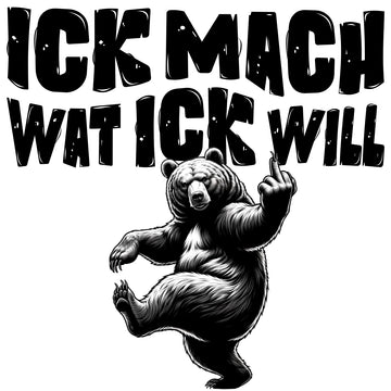 ICK MACH WAT ICK WILL-Relaxed Fit Unisex Bio-T-Shirt IV - 0