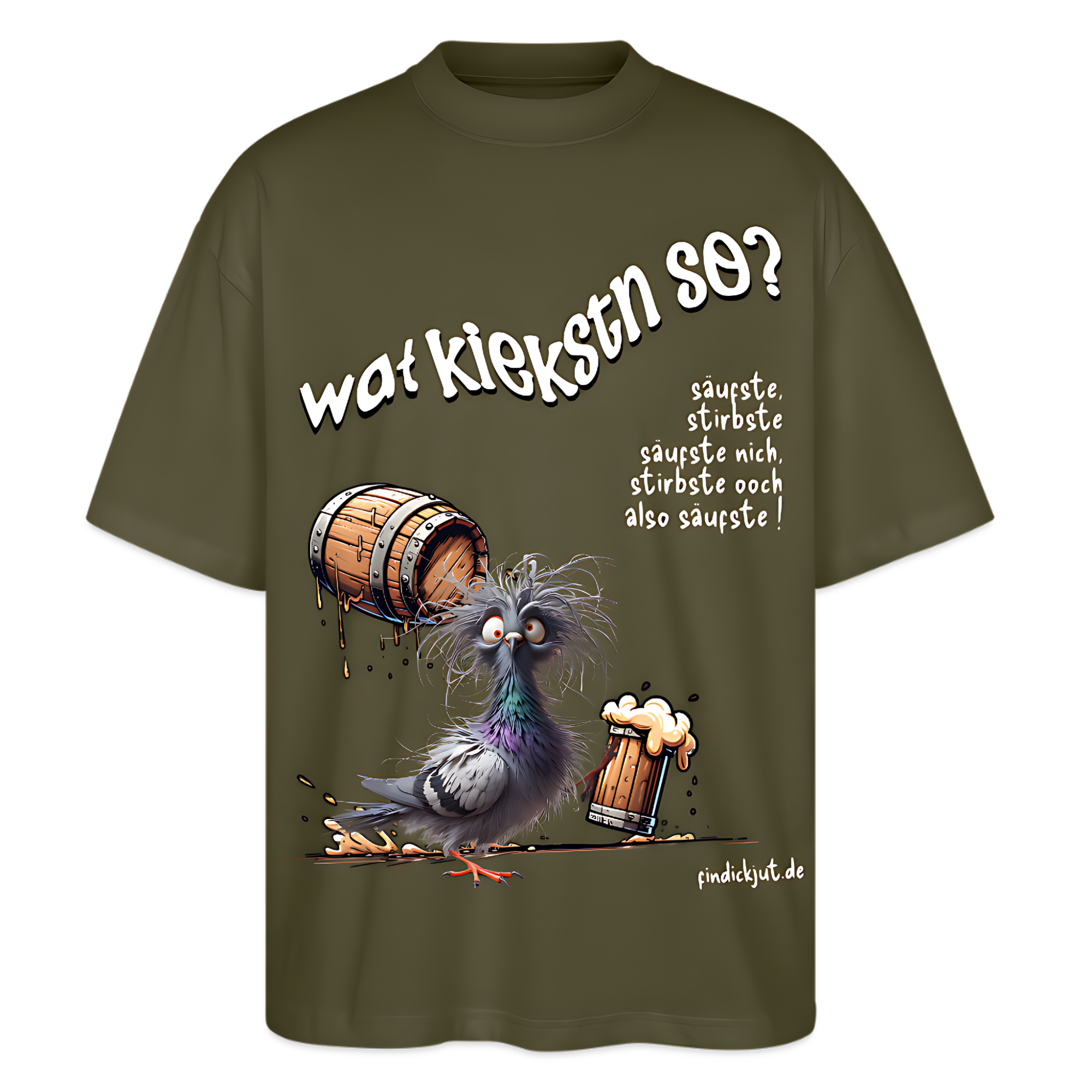 WAT KIEKSTN SO?-Oversized Unisex Bio T-Shirt II
