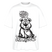 Oversized Unisex Bio T‑Shirt in Weiß mit gezeichnetem Berliner Bär und Aufdruck „Du schnallst ooch echt jar nüscht – jar nüscht“.
