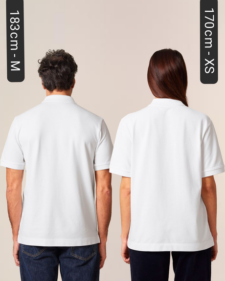 Exklusives poloshirt rueckseite