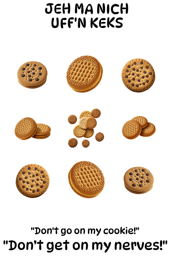 JEH MA NICH UFFN KEKS-Relaxed Fit Unisex Bio-T-Shirt