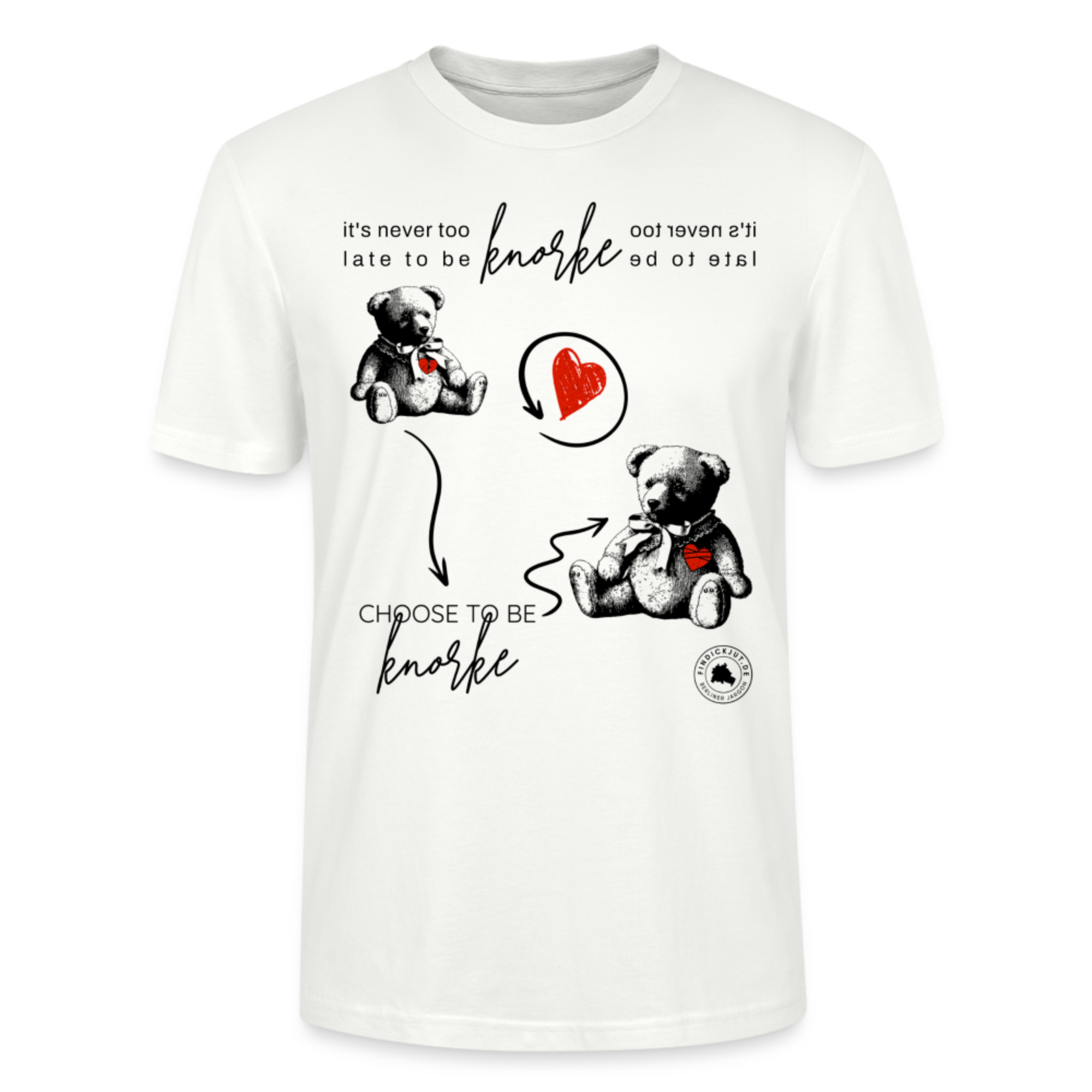 Kaufen weiss Berlin Shirt-BERLINER KNORKE-Unisex T-Shirt Bio