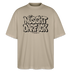 Berlin Shirt mit Print "NÜSCHT DARF ICK" Unisex T‑Shirt oversize aus Bio-Baumwolle in steingrau mit Berliner Schnauze Spruch