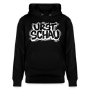 Unisex Bio Hoodie in Schwarz mit dem ostalgie Print „URST SCHAU“ – Berliner Schnauze Design von findickjut