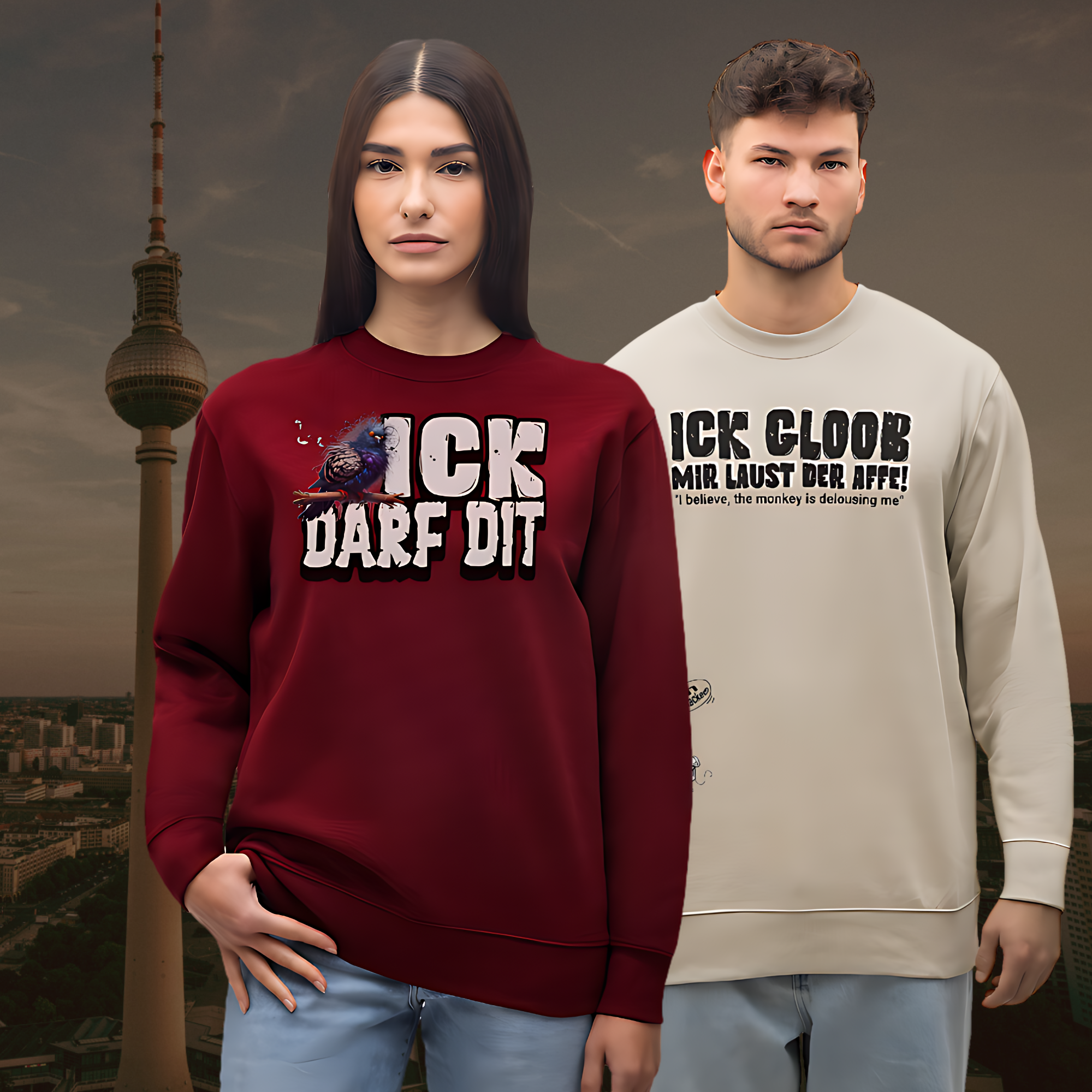 Sweatshirts mit berliner schnauze