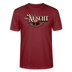 Bordeauxrotes Weihnachts T-Shirt mit dem Berliner Spruch „Jibt Nüscht ihr Flitzpiepen“ und Weihnachtsmann-Motiv – lustiges Statement Shirt für Weihnachten.

