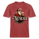 Weihnachts T‑Shirt mit Berliner Spruch "JIBT NÜSCHT IHR FLITZPIEPEN" und Vintage‑Nikolaus‑Motiv.
