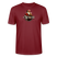 Bordeauxrotes Weihnachts T‑Shirt mit Aufdruck „Jibt Nüscht, ihr Flitzpiepen“ und Santa‑Motiv﻿