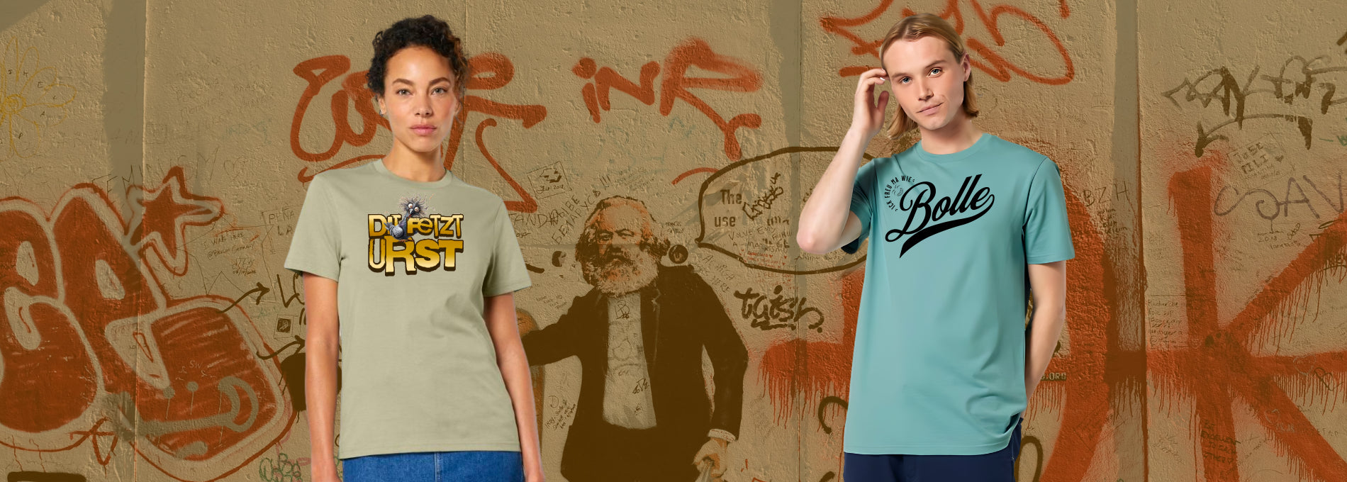 Bio t shirt unisex mit berliner schnauze